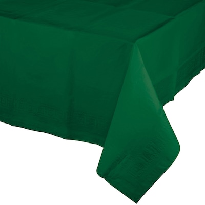 Creative Converting 54W x 108L Hunter Green Paper Tablecloths, 3 Count (DTC713124TC)