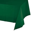 Creative Converting 54W x 108L Hunter Green Plastic Tablecloths, 3 Count (DTC723124TC)