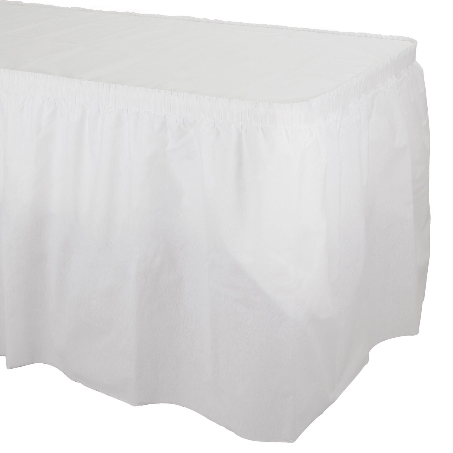 Creative Converting 29 x 156W White Tableskirts, 3 Count (DTC833272TS)