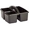 Teacher Created Resources Black Plastic Storage Caddy, Pack of 6 (TCR20902BN)