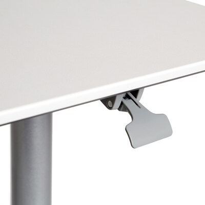 AIRLIFT XL Pneumatic Sit-Stand Mobile Desk Cart, Height-Adjustable from 27.1 to 41.9, White
