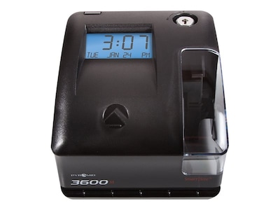 Pyramid Punch Card Time Clock System, Black (3600SS)