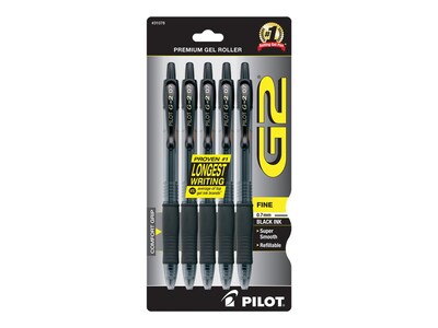 black ink gel pens