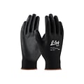 G-Tek 33-B125 Polyurethane Coated Nylon Gloves, Medium, 13 Gauge, Black, 12 Pairs (33-B125/M)