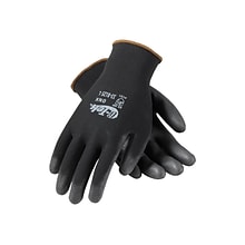 G-Tek GP Polyurethane Coated Gloves, Black Dozen (33-B125/M)
