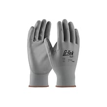 G-Tek 33-G125 Latex Coated Polyurethane Gloves, Medium, 13 Gauge, Gray, 12 Pairs (33-G125/M)