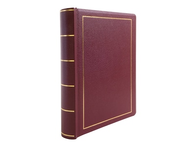 Wilson Jones Minute Book Heavy Duty Non-View Post Binder, Red (WLJ39611)