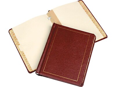 Wilson Jones Minute Book Heavy Duty Non-View Post Binder, 250 Sheet Capacity, Red (WLJ39611)