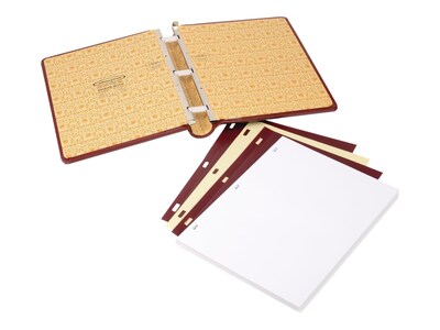 Wilson Jones Minute Book Heavy Duty Non-View Post Binder, 250 Sheet Capacity, Red (WLJ39611)