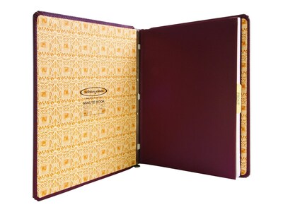 Wilson Jones Minute Book Heavy Duty Non-View Post Binder, 250 Sheet Capacity, Red (WLJ39611)