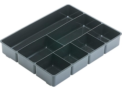 Rubbermaid Extra Deep Plastic Drawer Organizer, Black (11906ROS