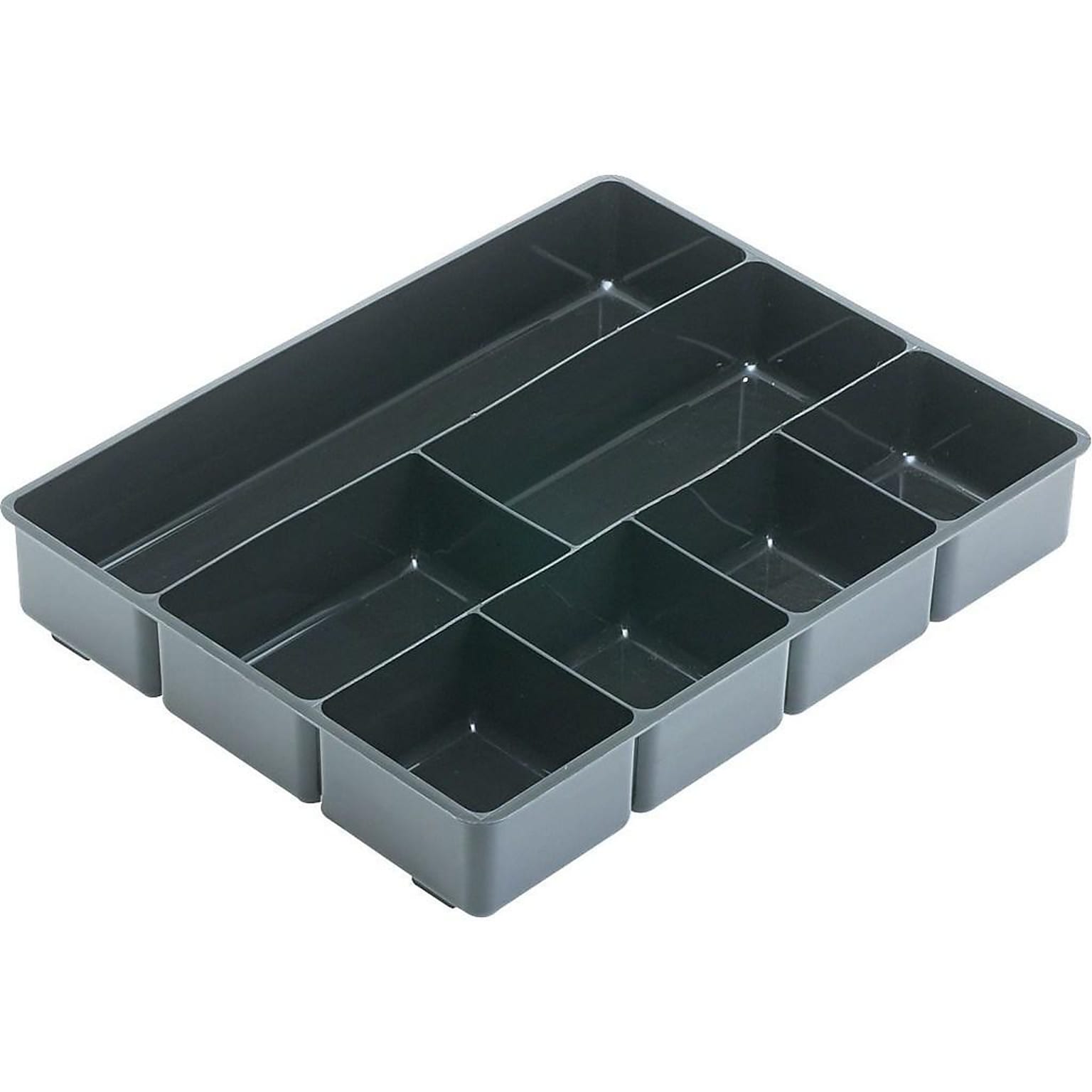 Rubbermaid Extra Deep Plastic Drawer Organizer, Black (11906ROS)