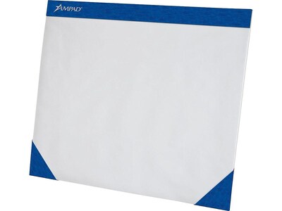 Ampad Paper Desk Pad, 17L x 22W, Blue/White (24-001)