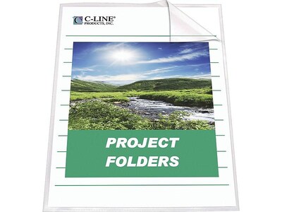 C-Line Document Report Covers, Letter, Clear, 25/Box (62627)
