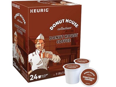 Donut House Coffee, Keurig® K-Cup® Pods, Light Roast, 24/Box (6534)