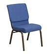 HERCULES Series Blue Fabric Stacking Church Chair
