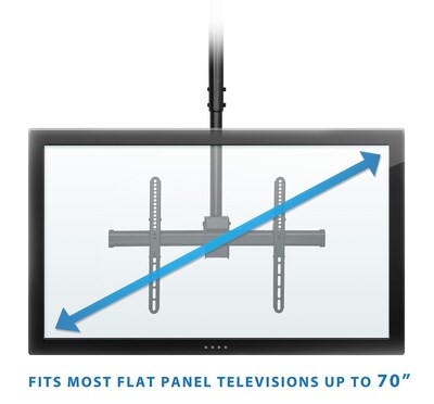 Mount-It! Height Adjustable Ceiling TV Mount Bracket for 32-70" Flat Screens (MI-509L)