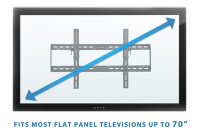Mount-It! TV Wall Mount Bracket for Flat Screen, Tilt and Low Profile (MI-1121)