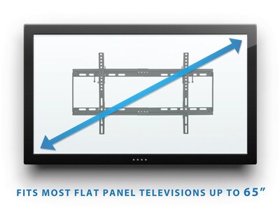 Mount-It! Tilt TV Wall Mount Bracket for 32"-65" Flat Screens (MI-1121M)