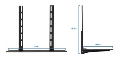 Mount-It! TV Wall Mount Bracket for Cable Box, DVD Player, Stereo Components Shelf (1 Shelf) (MI-8401)