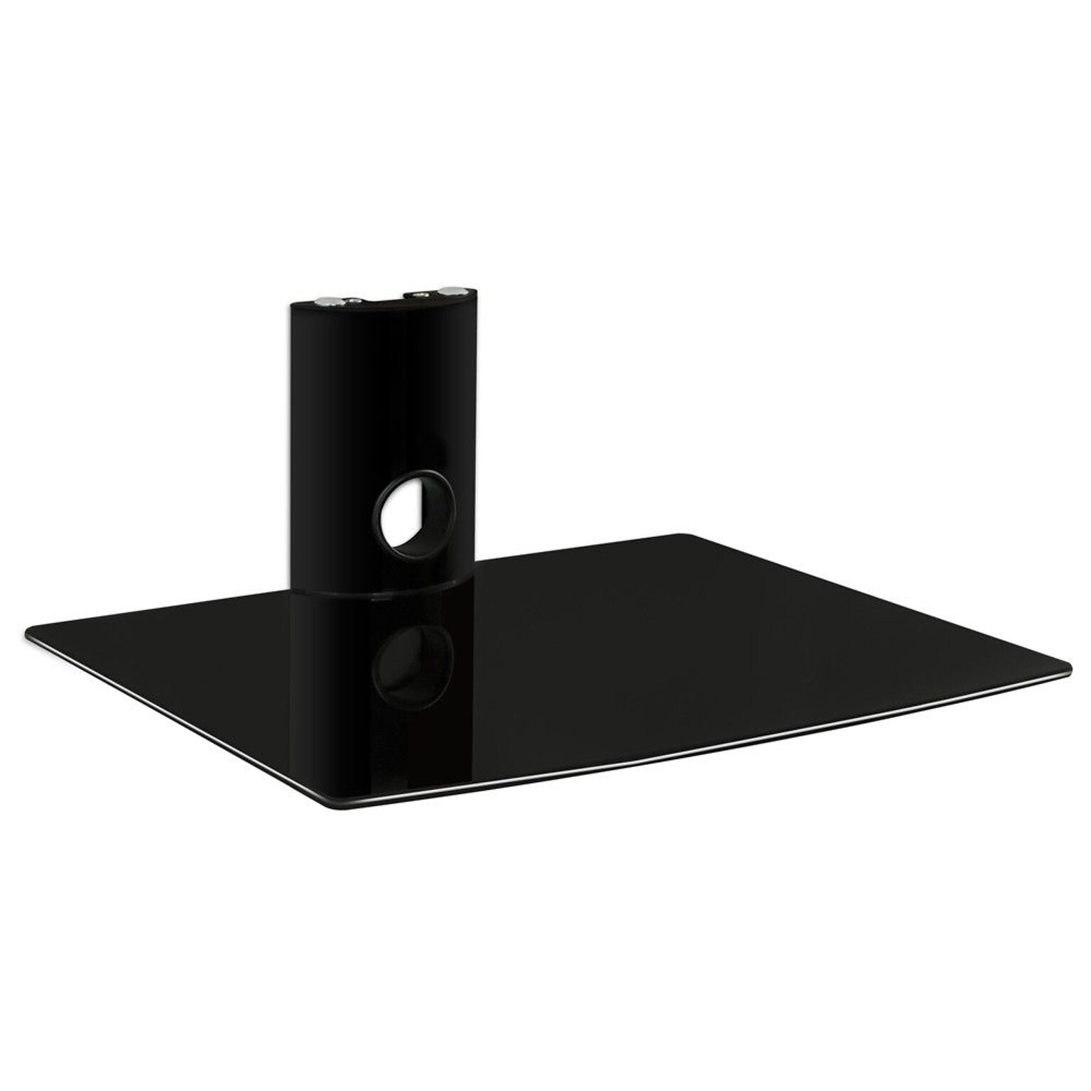 Mount-It! Floating Mounted Shelf Wall Bracket, Single Shelf Temepered Glass  (MI-801)