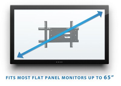 Mount-It! Full Motion Corner TV Wall Mount Bracket for 32" to 70" Flat Screen TVs (MI-345)