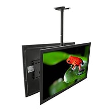 Mount-It! Dual TV Ceiling Mount, Full Motion Mount for 32 to 75 Flat Screen TVs (MI-502B)