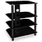 Mount-It! TV Media Stand, Glass Shelves, Audio Video Components (MI-867)