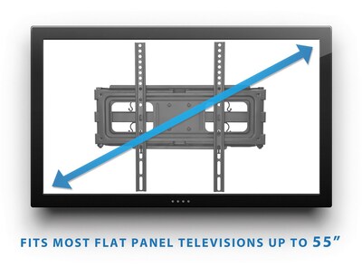 Mount-It! Swivel TV Wall Mount for 32" to 55" Flat Screen TVs with Tilt (MI-3990)