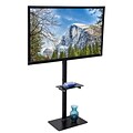 Mount-It! Pedestal TV Stand, Screens up to 70, Black (MI-877)