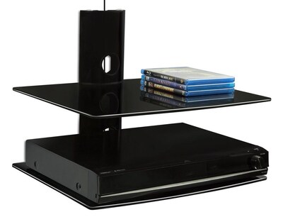 Mount-It! Floating Wall Mounted Dual Glass Shelf Bracket (MI-802)