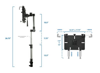 Mount-It! Vehicle Laptop Holder for Commercial Vehicles, Trucks (MI-526)