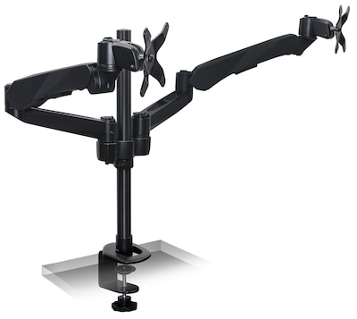 Mount-It! Modular Spring Arm Adjustable Monitor Arm, Up to 27 Monitors, Black (MI-45116B)