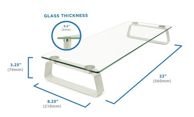 Mount it Display Stands Monitor Stand, Up to 35", White (MI-7262)