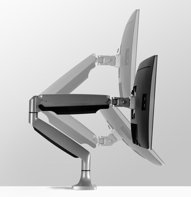 Mount it Display Stands Adjustable Monitor Arm, Up to 32", Silver (MI-1771)