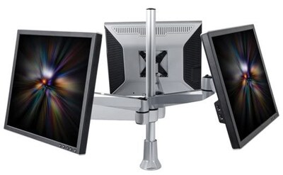 Mount-It! Triple Computer Monitor Desk Mount for Multiple Users (MI-52111)