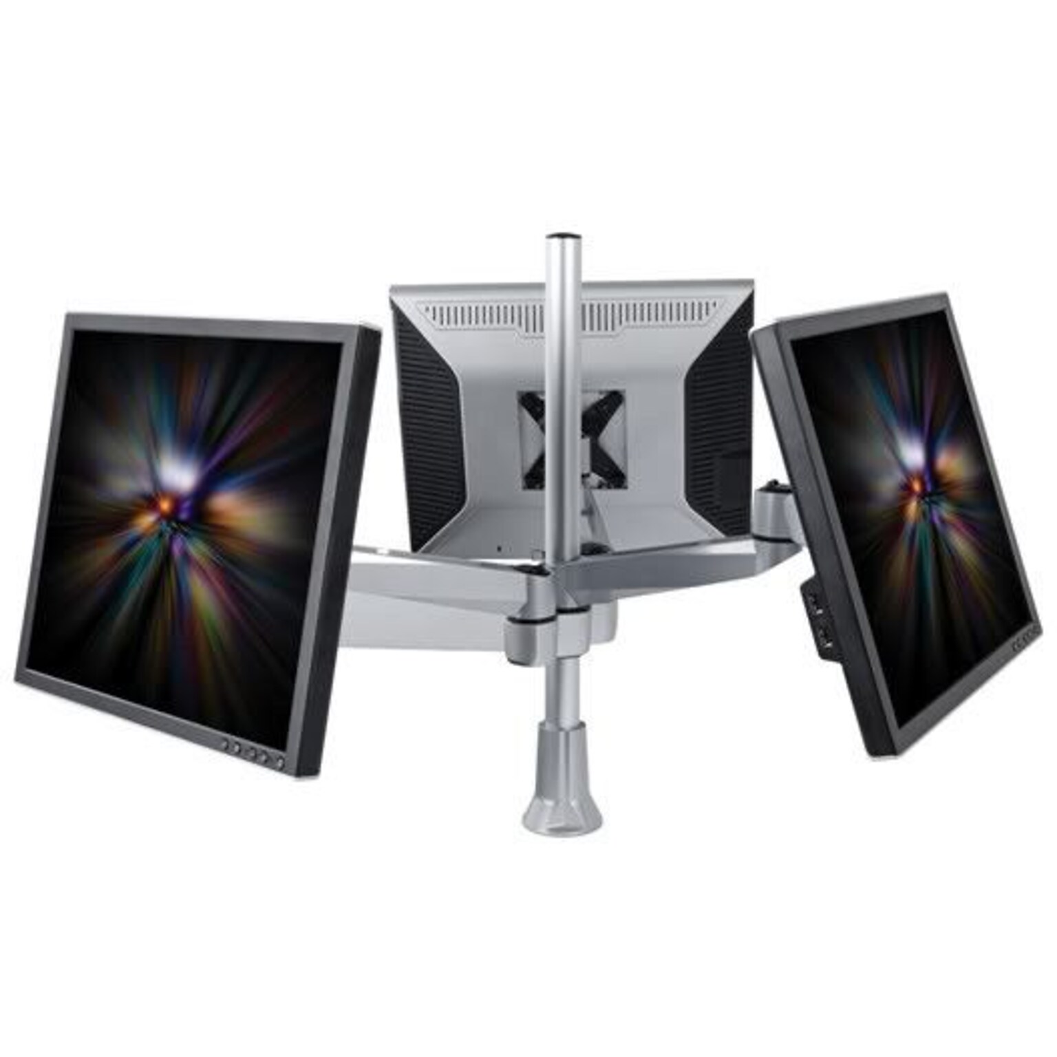 Mount-It! Triple Computer Monitor Desk Mount for Multiple Users (MI-52111)