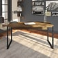 Bush Furniture Latitude 60"W Writing Desk, Rustic Brown Embossed (LAD160RB-03)