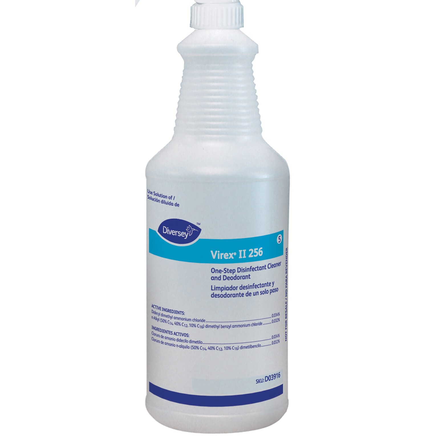 Virex II 256 32 Oz. Spray Bottle, White (D03916)