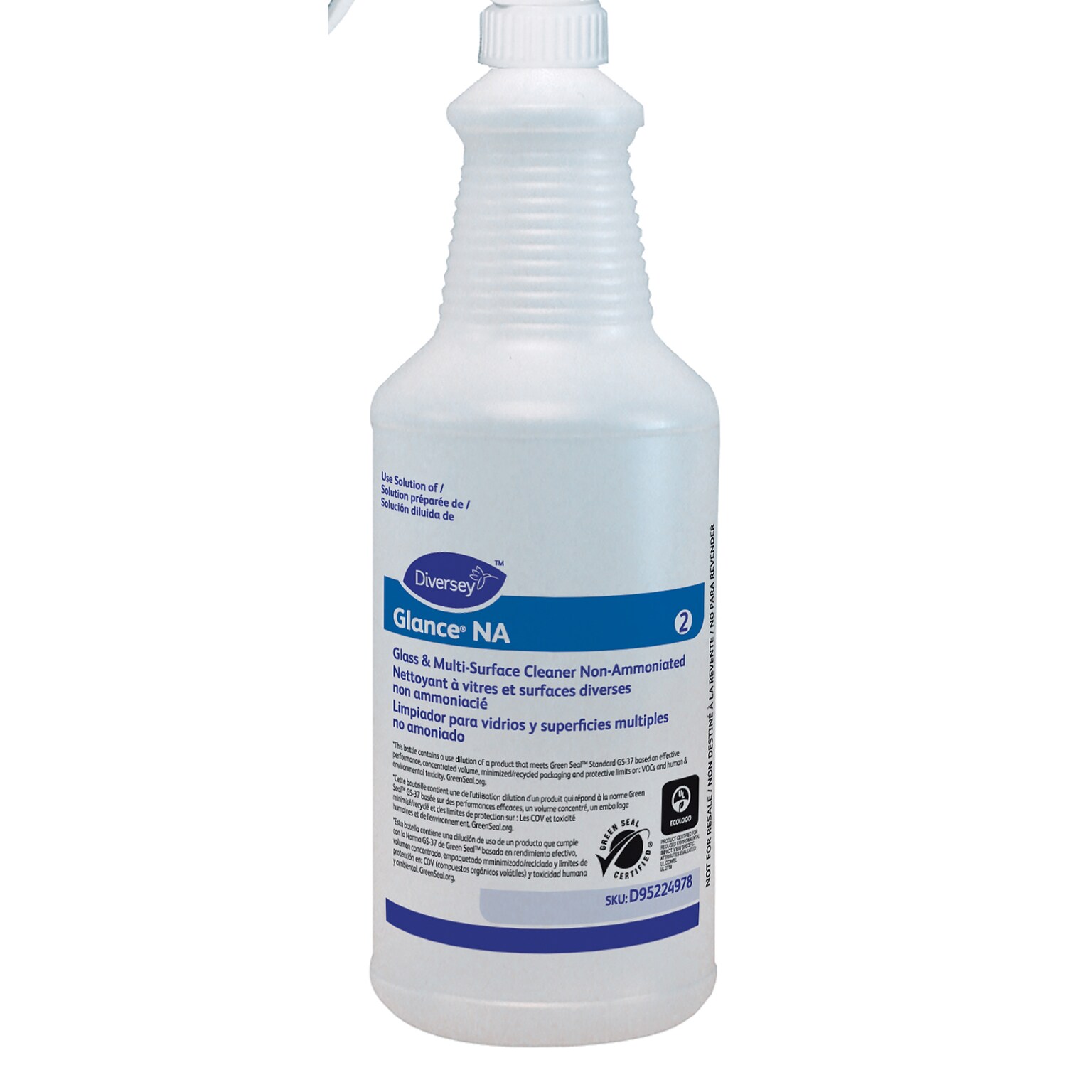 Glance Refillable Silk Screen Spray Bottle, 32 oz. (95224978)