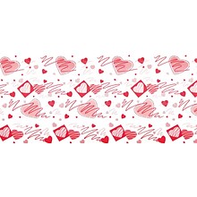 Pacon Corobuff 48 x 300 Corrugated Paper Roll, Valentine Hearts (0012251)