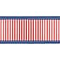 Pacon Corobuff 48" x 300" Corrugated Paper Roll, Stars & Stripes (0019841)