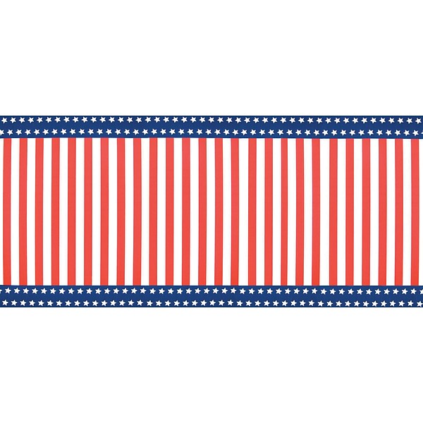 Pacon Corobuff 48 x 300 Corrugated Paper Roll, Stars & Stripes (0019841)