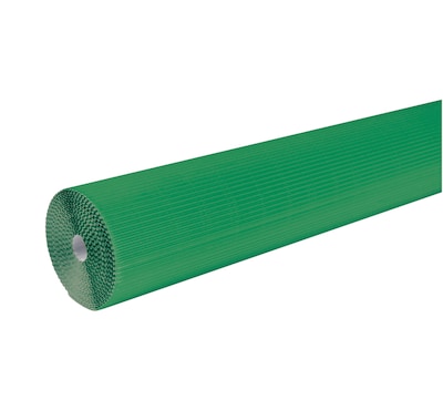 Pacon Corobuff 48" x 300" Corrugated Paper Roll, Emerald Green (0011141)