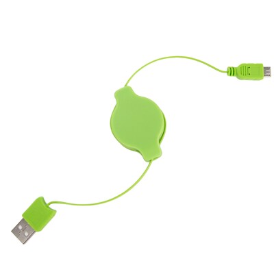 Retractable Micro USB Cable (Purple, Orange, Green,Blue)