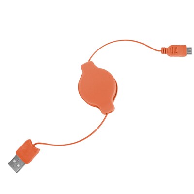 Retractable Micro USB Cable (Purple, Orange, Green,Blue)