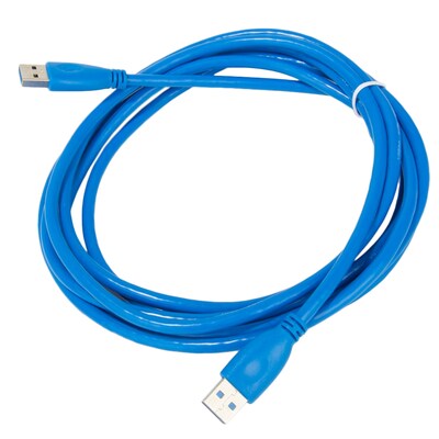 Sumaclife Blue USB 2.0 A-Male to A-Male Cable 10 FT