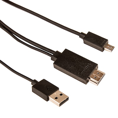 SumacLife 11 Pins Micro USB to HDMI Build-in MHL Adapter with 6 FT HDMI Cable