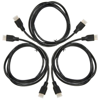 SumacLife 3 pack 6 FT HDMI Cable Black