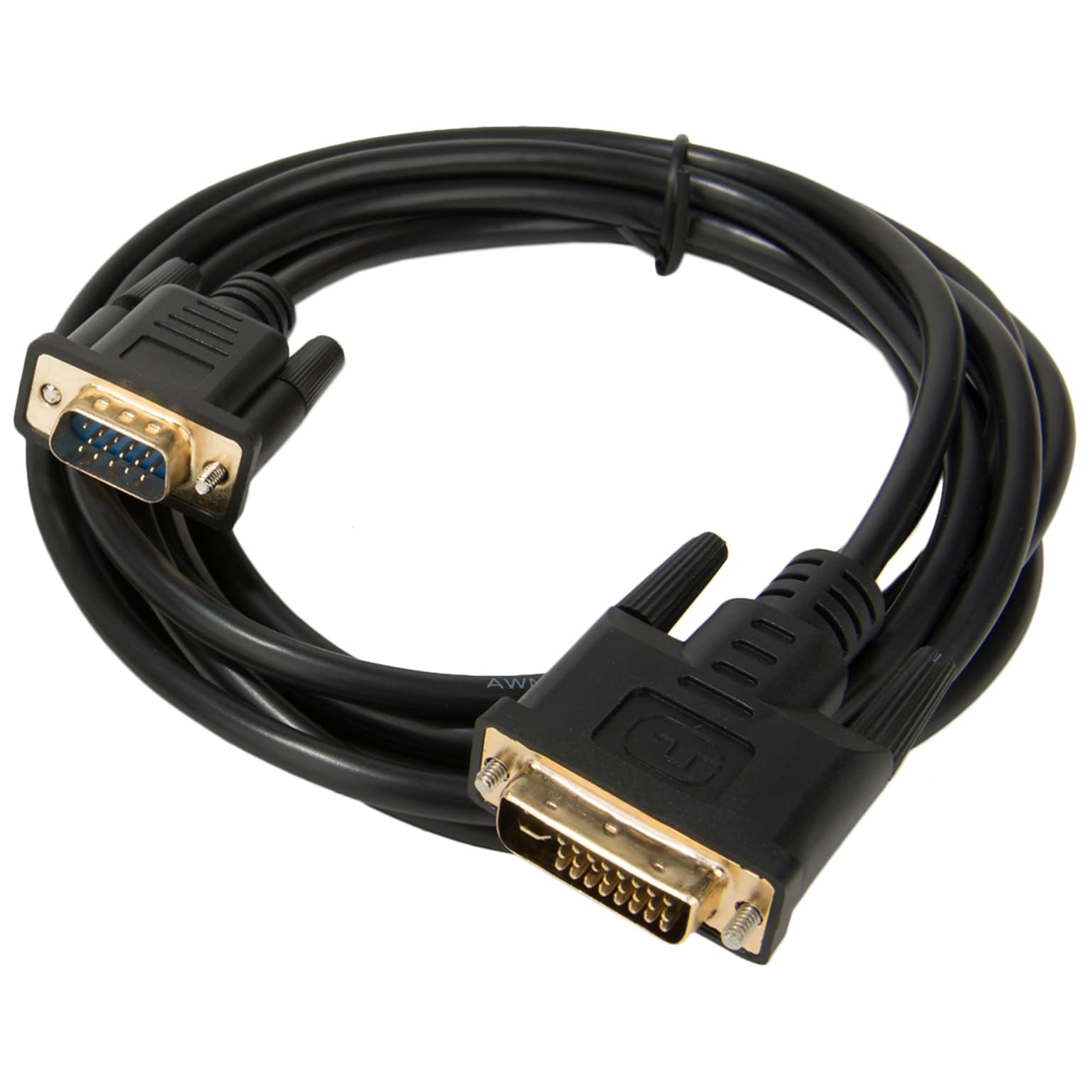 Sumaclife 10 Feet DVI 24-5 PIN DVI-Male to 15-pin VGA-Male Cable